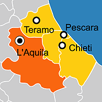 Mappa B&B Provincia di L'Aquila