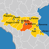 Mappa B&B Provincia di Bologna