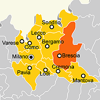 Mappa B&B Provincia di Brescia