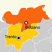 Mappa B&B Provincia di Bolzano