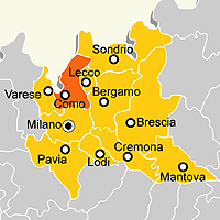 Mappa B&B Provincia di Como