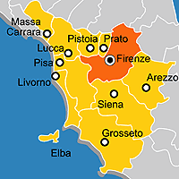 Mappa B&B Provincia di Firenze