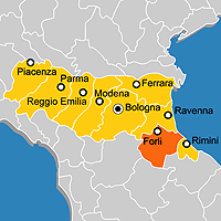 Mappa B&B Provincia di Forlì