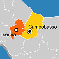 Mappa B&B Provincia di Isernia