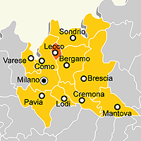 Mappa B&B Provincia di Lecco