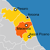 Mappa B&B Provincia di Macerata