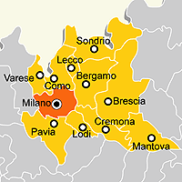 Mappa B&B Provincia di Milano
