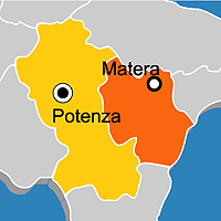 Mappa B&B Provincia di Matera