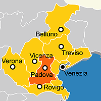 Mappa B&B Provincia di Padova