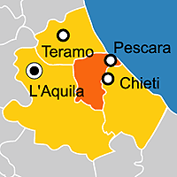 Mappa B&B Provincia di Pescara
