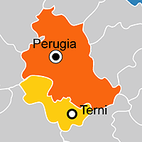 Mappa B&B Provincia di Perugia