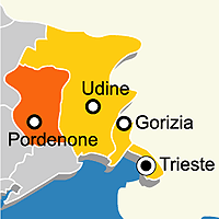 Mappa B&B Provincia di Pordenone