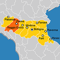 Mappa B&B Provincia di Parma