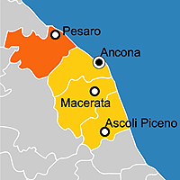 Mappa B&B Provincia di Pesaro