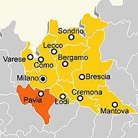 Mappa B&B Provincia di Pavia
