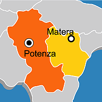 Mappa B&B Provincia di Potenza