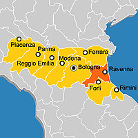 Mappa B&B Provincia di Ravenna