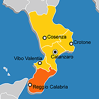 Mappa B&B Provincia di Reggio Calabria