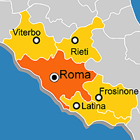 Mappa B&B Provincia di Roma