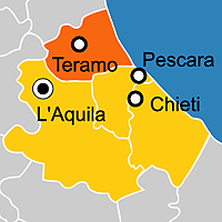 Mappa B&B Provincia di Teramo