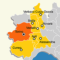 Mappa B&B Provincia di Torino