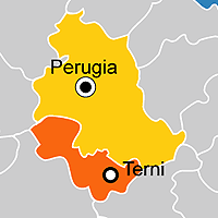 Mappa B&B Provincia di Terni