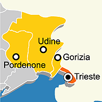 Mappa B&B Provincia di Trieste