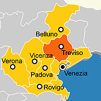 Mappa B&B Provincia di Treviso