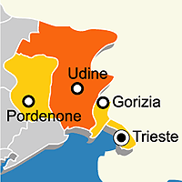 Mappa B&B Provincia di Udine