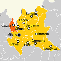 Mappa B&B Provincia di Varese