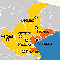 Mappa B&B Provincia di Venezia