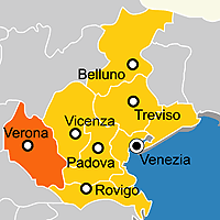 Mappa B&B Provincia di Verona