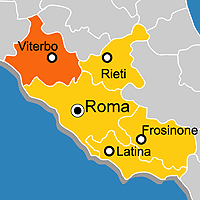 Mappa B&B Provincia di Viterbo