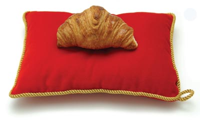 Cornetto su cuscino